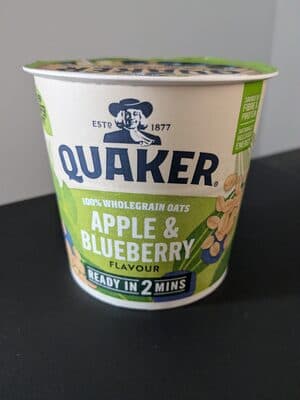 APPLE & BLUEBERRY FLAVOUR HOT OAT CEREAL