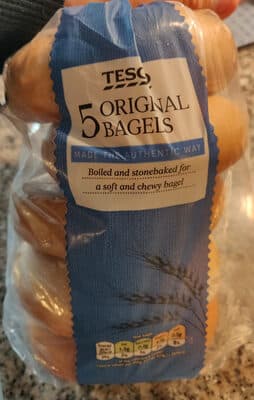 Tesco Original Bagels 5 Pack
