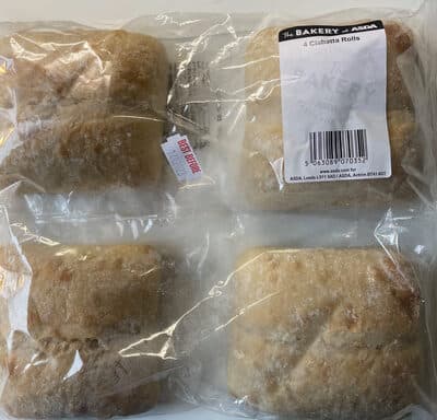 4 ciabatta rolls