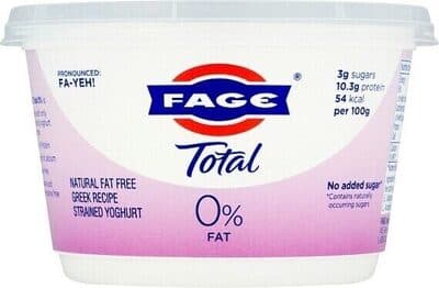 Total 0% Fat Pasteurised Skimmed Yoghurt