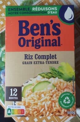 Riz Complet Grain Extra-Tendre