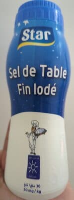 Sel de table iodé