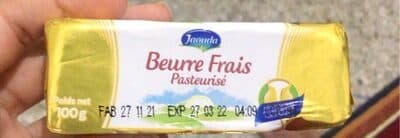 Beurre frais pasteurisé