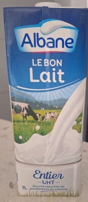 Albane Lait Entier UHT 1L