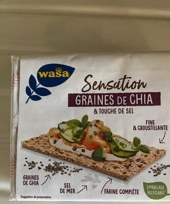 Graines de chia et touché de sel
