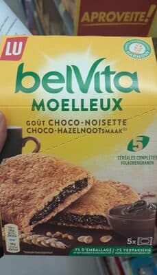 belVita MOELLEUX GOÛT CHOCO-NOISETTE CHOCO-HAZELNOOTSMAAK