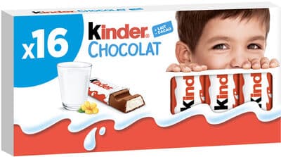 Chocolat au lait avec fourrage au lait 16 barres
