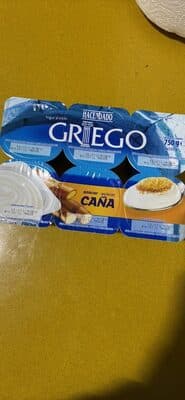 Yogur natural azucarado griego