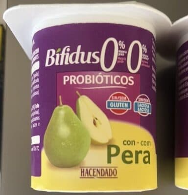 Yogur probiótico 0% Pera