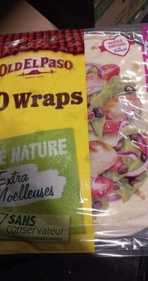 10 Wraps Blé Nature Extra Moelleuses