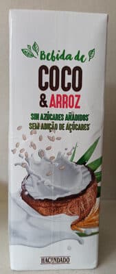 Bebida de coco & arroz, UHT