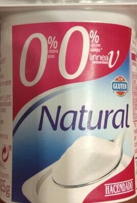 Yogur Natural 0% grasa 0% azúcar