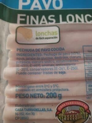 Pechuga Pavo Peito de Peru Finas Lonchas Fatias