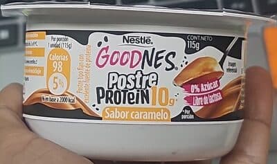 Goodnes Postre Protein Sabor Caramelo