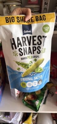 Harvest Snaps Baked Pea Crisps Original Salted