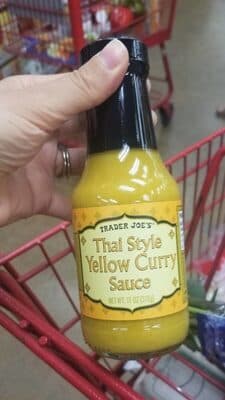 Thai style yellow curry sauce