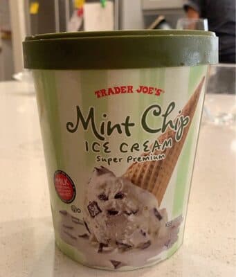 Mint chip Ice cream