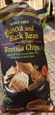 Quinoa and Black Bean infused Tortilla Chips