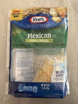 Kraft Finely Shredded Mexican Style Cheese Blend