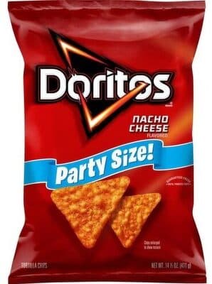 Nacho Cheese Flavored Tortilla Chips