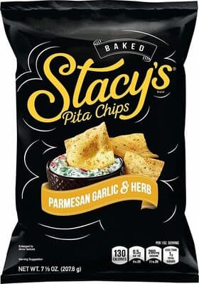 pita chips/parmesian, garlic