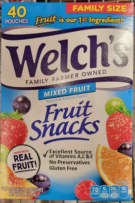 Mixed Fruit Fruit Snacks