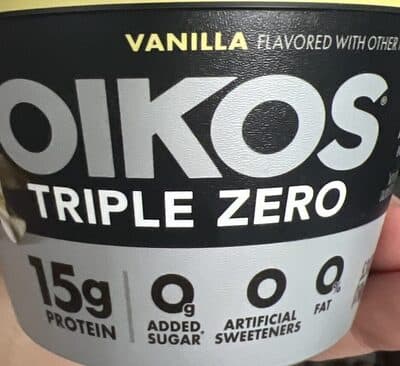 Vanilla Flavored Nonfat Greek Yogurt