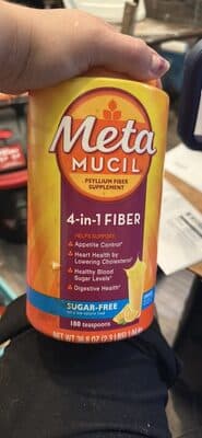 Meta Mucil Psyllium Fiber Supplement 4-in-1 Fiber