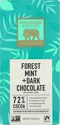 forest mint 72% COCOA DARK CHOCOLATE
