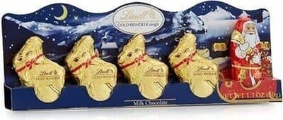 Gold Reindeer Sleigh Milk Chocolate