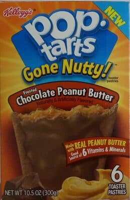 Toaster pastries, frosted chocolate peanut butter