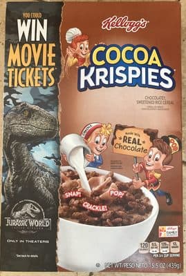 Rice cereal, chocolatey, sweetened
