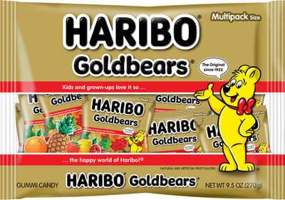 Gold Bears Gummi Candy