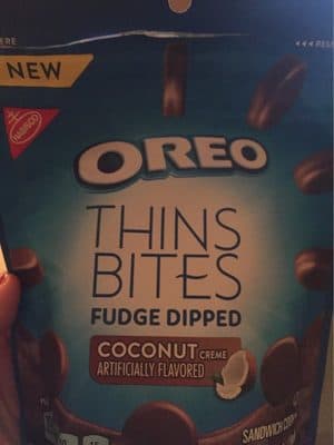 Thin bites sandwich cookies, coconut creme