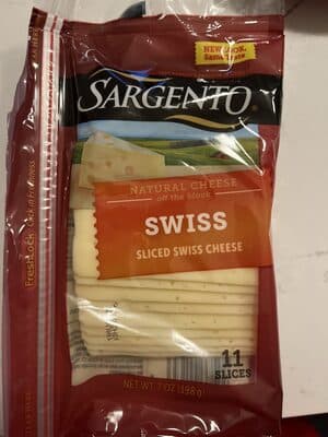 Sliced Swiss Cheese