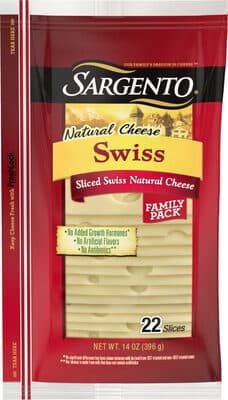 Sliced Swiss Natural Cheese