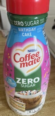 Coffee Mate Zero Sugar Birthday Cake