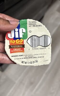 Natural Creamy Peanut Butter