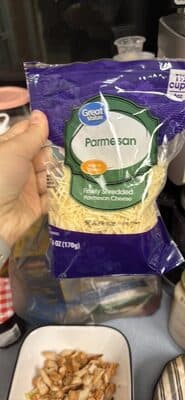 Parmesan finely shredded parmesan cheese
