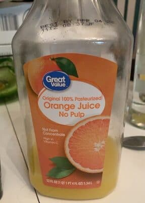 Orange Juice No Pulp