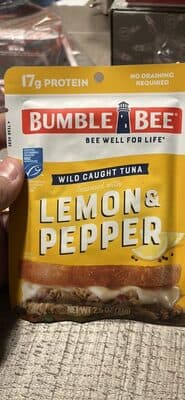 Wild Caught Tuna Seasoned with Lemon & Pepper
