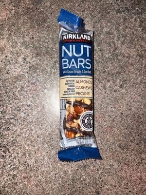 NUT BARS with Cocoa Drizzle & Sea Salt