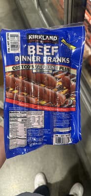 Beef dinner franks