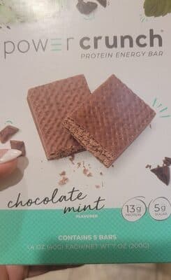 chocolate mint flavored protein energy bar