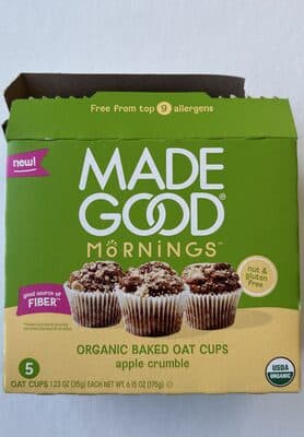 Organic Baked Oat Cups Apple Crumble