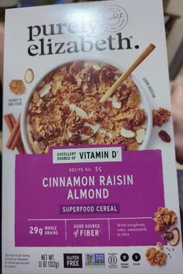 Cinnamon Raisin Almond Superfood Cereal