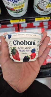 Greek Yogurt Mixed Berry Blended