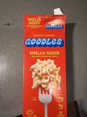 SHELLA GOOD AGED WHITE CHEDDAR AND SHELLS