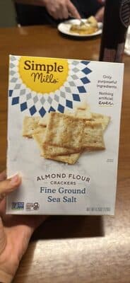 Almond Flour Crackers Fine Ground Sea Salt