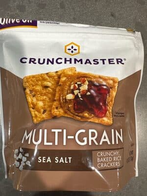 Sea Salt Crunchy, Baked Rice Crackers